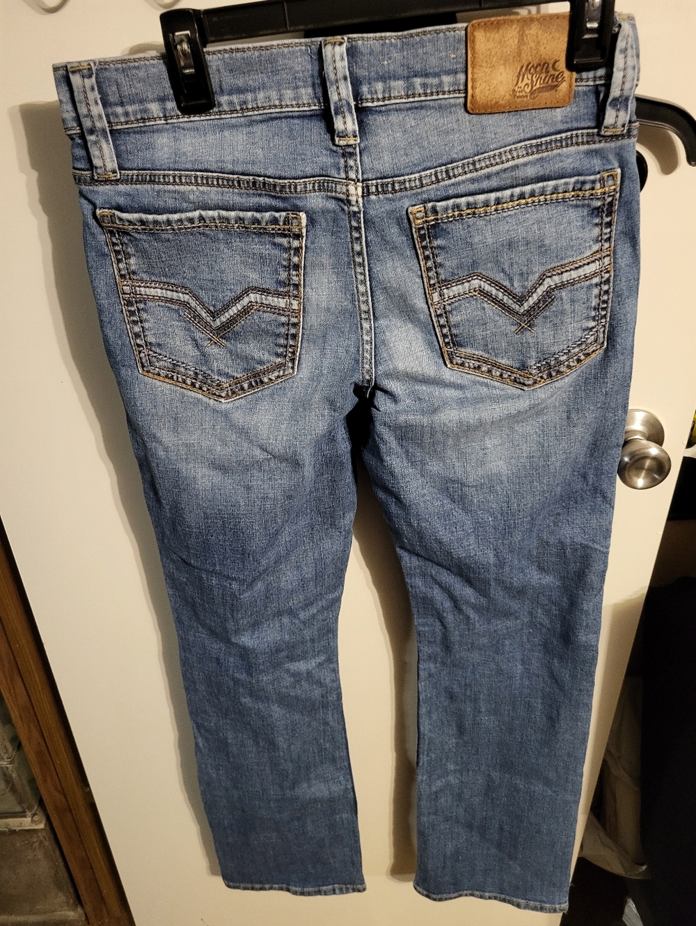 NWOT MENS MOON SHINE SPIRIT SLIM BOOT CUT JEANS SZ 29x34 - Picture 2 of 11
